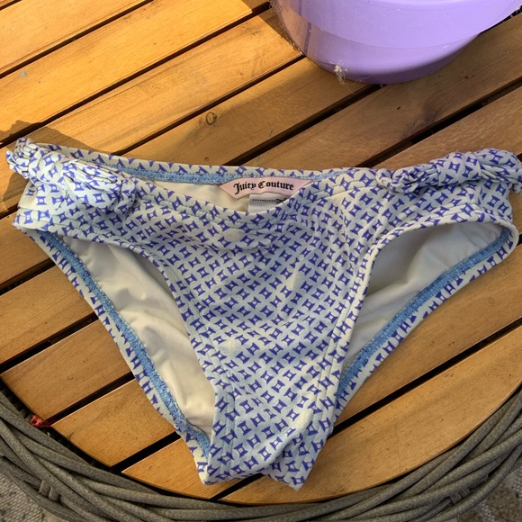 Girls bikini bottom with bows cobalt blue juicy couture - Picture 3 of 6